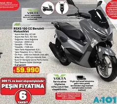 VOLTA REVOLT RSX5 150 CC BENZİNLİ MOTOSİKLET fiyat ve kampanya bilgisi